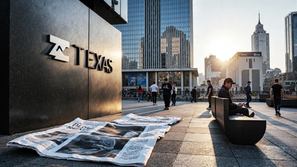 Dallas, Texas law firm exterior with modern signage, symbolizing The Texas-Level Shift Law Firms Cannot Ignore Right Now, ami