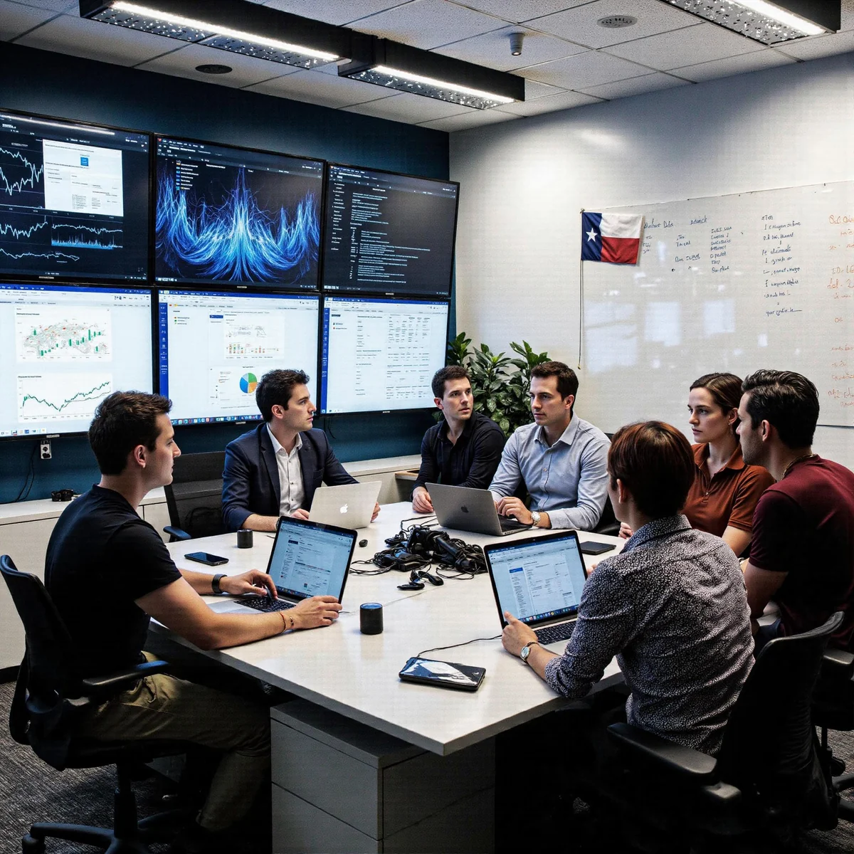 Dallas, Texas marketing workspace with AI SEO and LLMs for regional brand visibility, featuring Signal Strike concept in a po