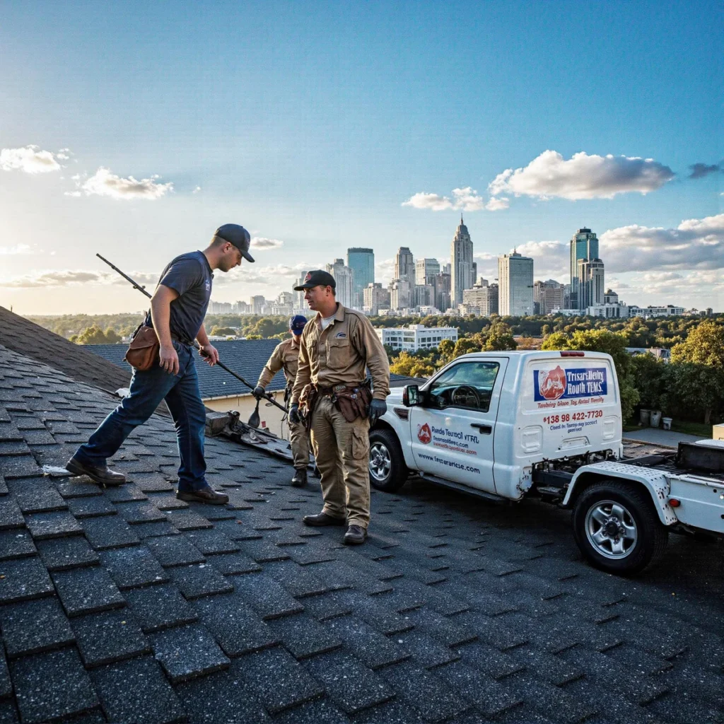 Modern Dallas, Texas storefront with strong curb appeal, featuring a Texas roofing company, showcasing how local businesses l