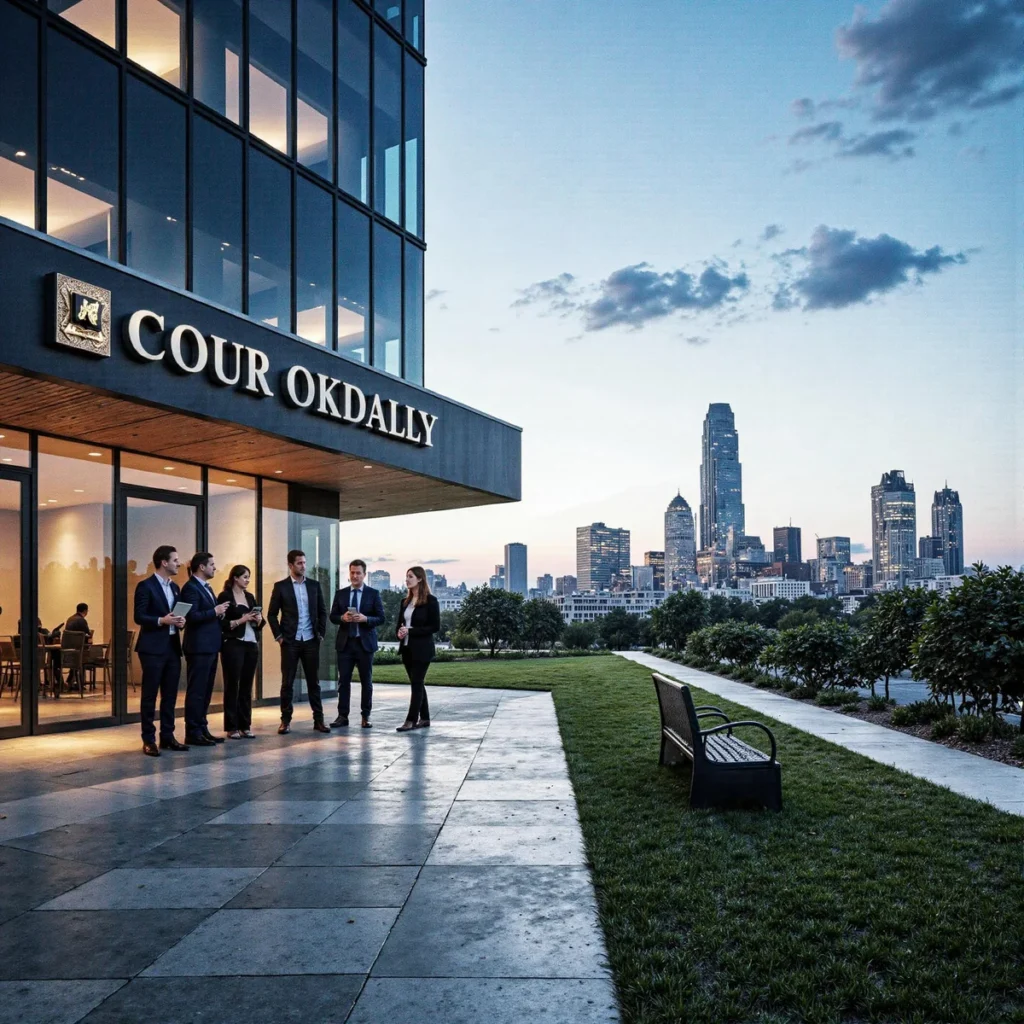 Dallas, Texas law firm exterior with modern signage, highlighting how Dallas law firms achieve proven local search visibility