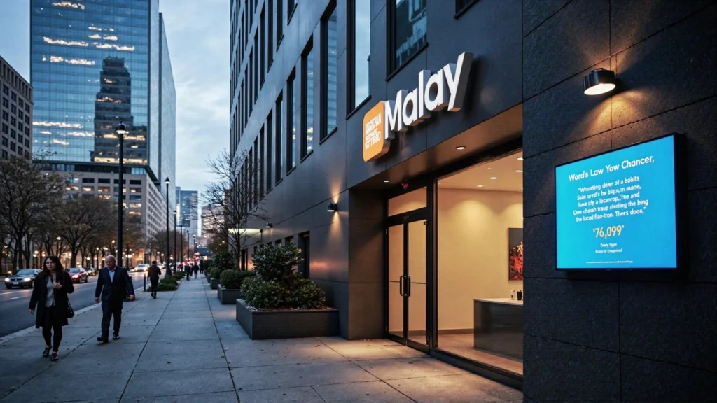 Professional law firm exterior in Dallas, Texas, with modern signage, illustrating How Your Law Firm Gets Proven Review Growt